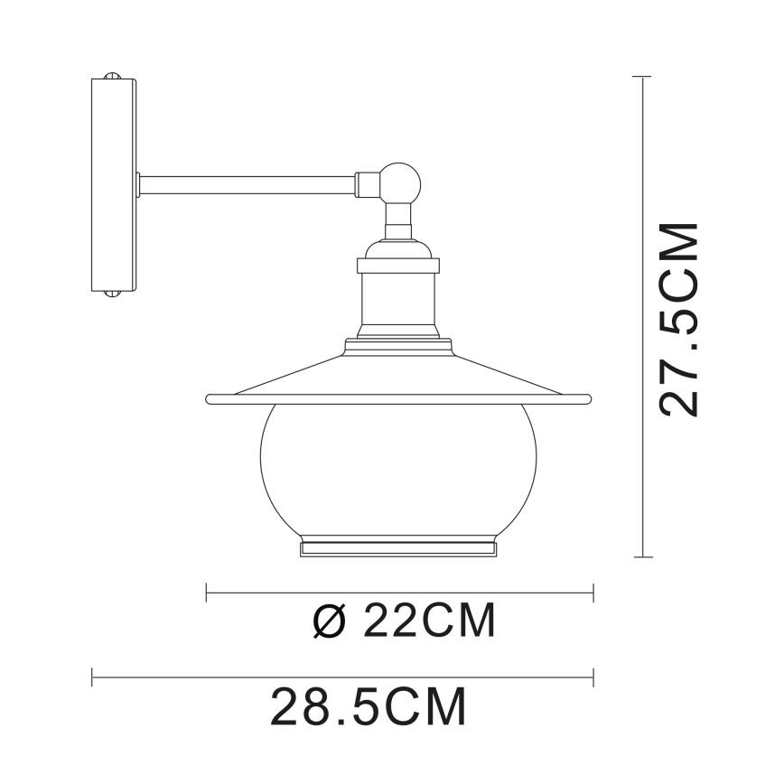Globo 69030W - Aplique 1xE27/60W