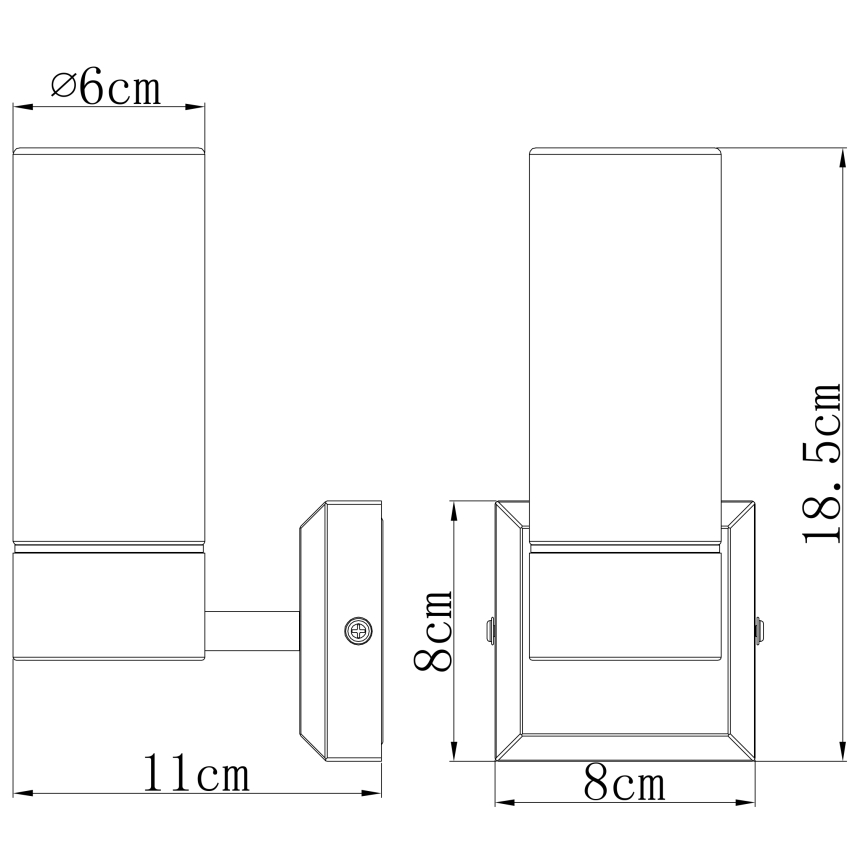 Globo - Aplique de baño 1xE14/40W/230V IP44