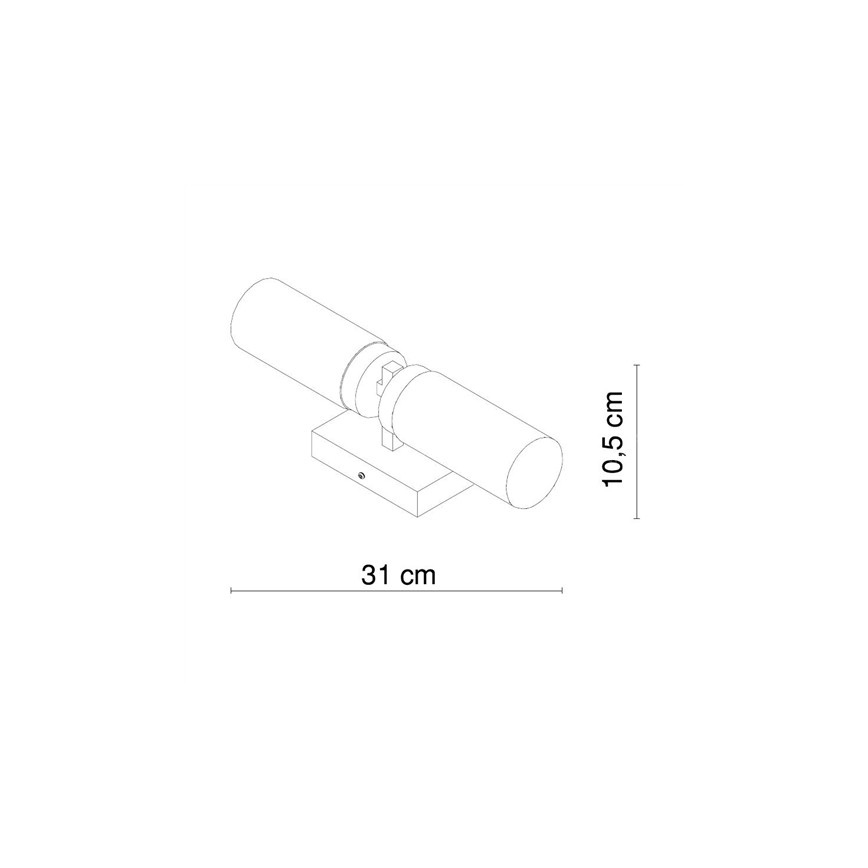 Globo - Aplique de baño 2xE14/40W/230V IP44
