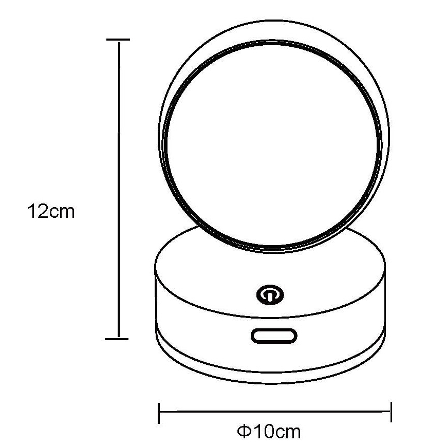 Globo - Aplique de pared LED táctil recargable y regulable RANDI 1,4W/35V 1800 mAh