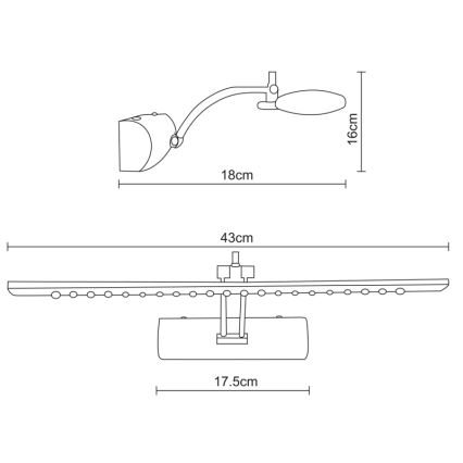 Globo - Lámpara LED de cuadro LED/3W/230V