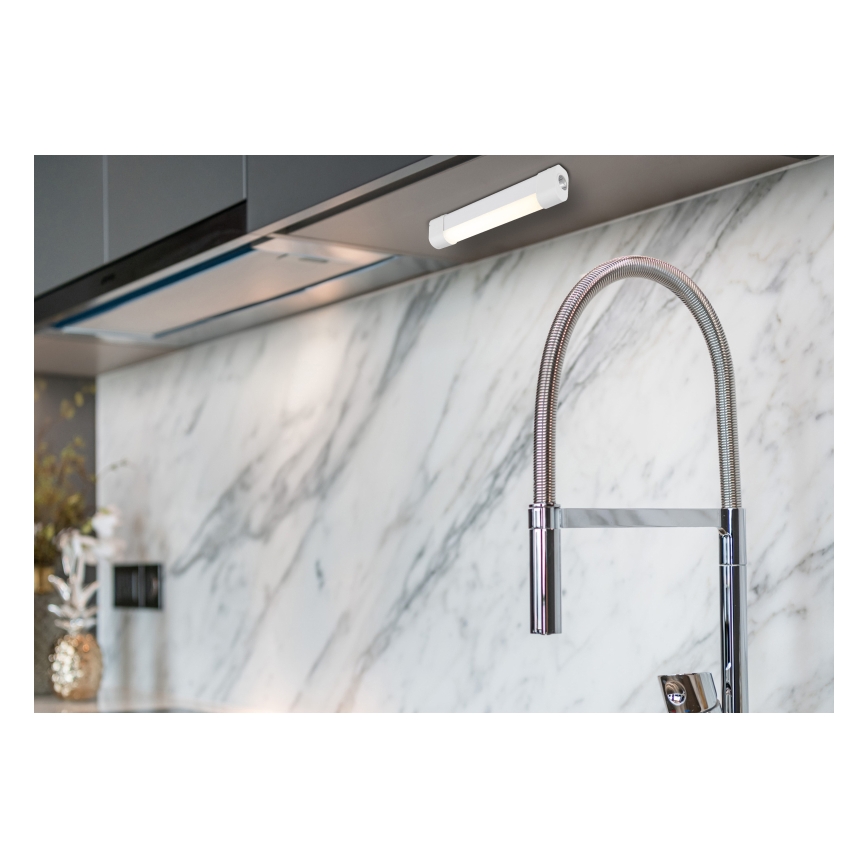 Globo - Luz LED recargable para debajo del armario de cocina 3 en 1 LED/2W/5V 3000/4000/7000K 800 mAh