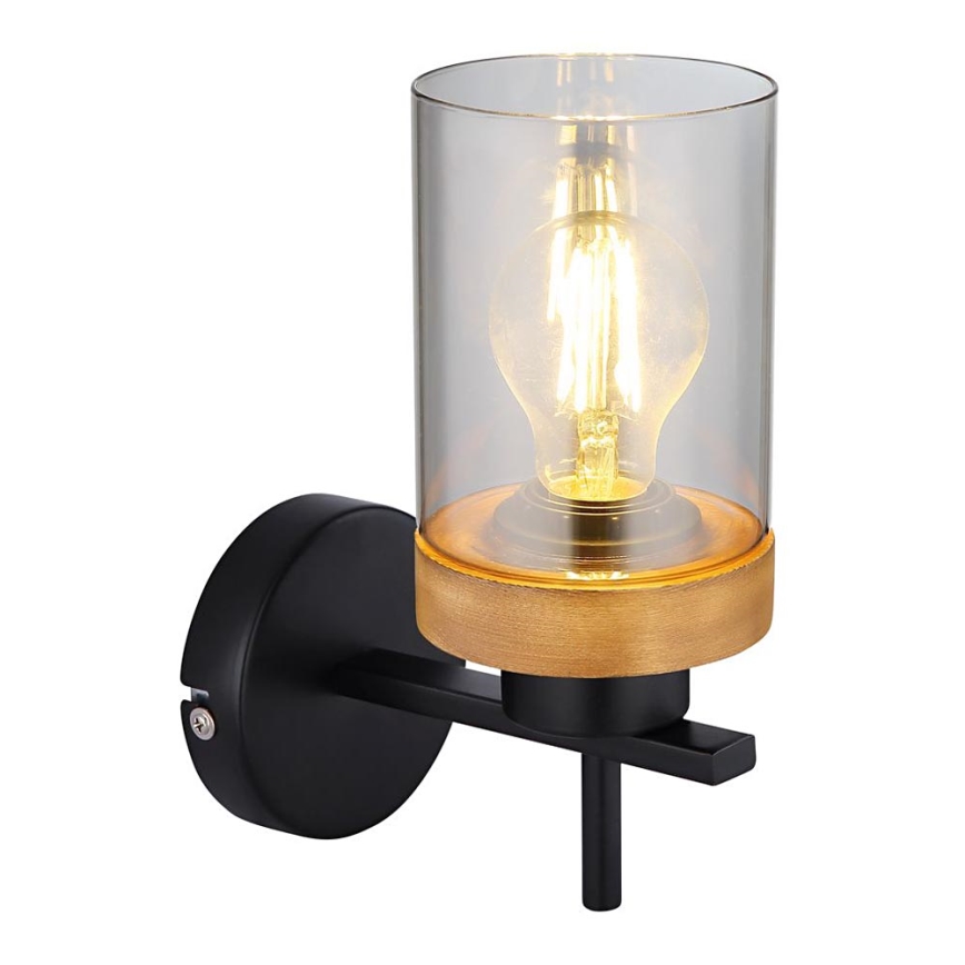 Globo - Aplique 1xE27/40W/230V metal/madera