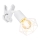 Globo - Aplique con clip 1xE14/40W/230V blanco