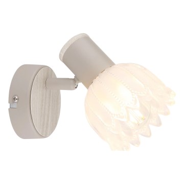 Globo - Aplique de pared con foco 1xE14/40W/230V