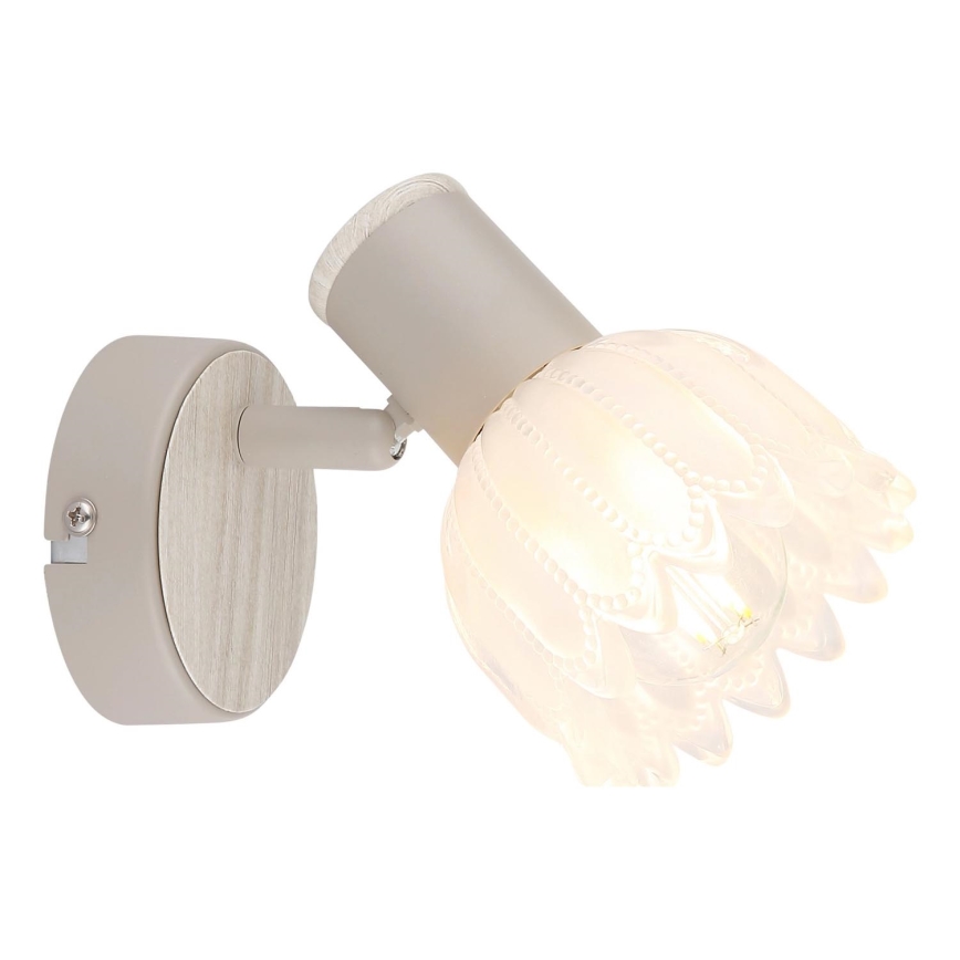 Globo - Aplique de pared con foco 1xE14/40W/230V