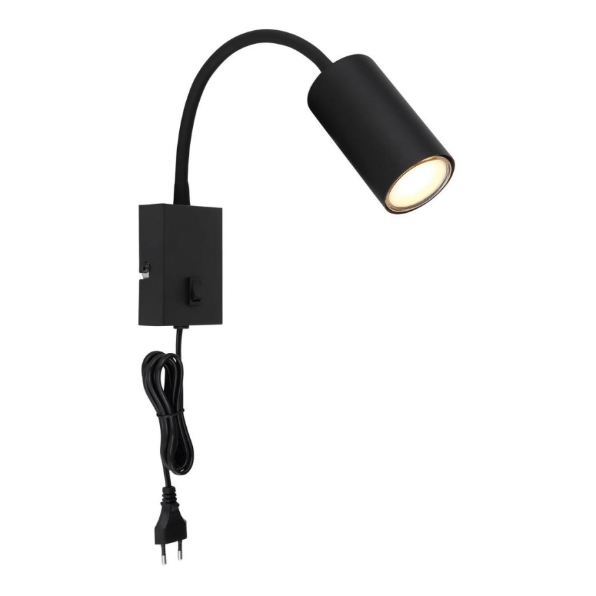 Globo - Aplique flexible 1xGU10/25W/230V negro