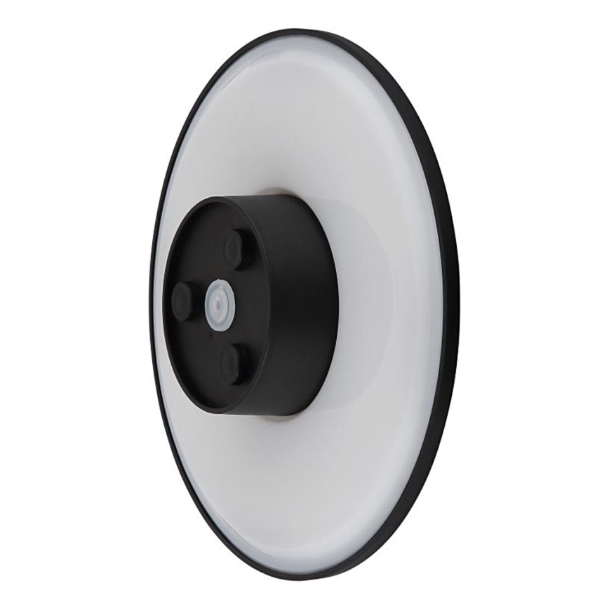 Globo - Aplique LED para exterior LED/15W/230V 3000/4000/6000K diá. 25,2 cm IP44 negro