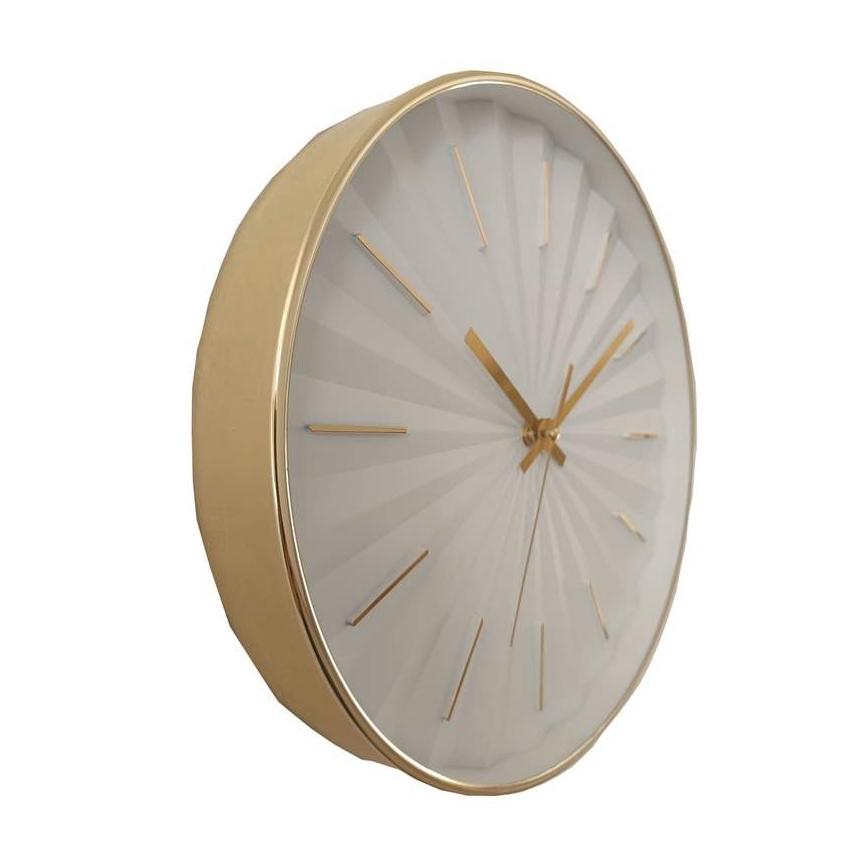 Globo - Reloj de pared Ø 30,5 cm 1xAA blanco
