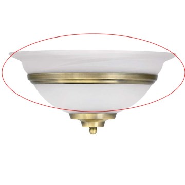 Globo - Cristal de repuesto para aplique de pared TOLEDO E27
