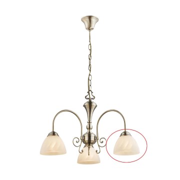 Globo - Cristal de repuesto para araña TIALDA, casquillo E14, Ø 14 cm