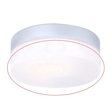 Globo - Cristal de repuesto para lámpara de techo VRANOS E27, color plateado, diámetro 18,4 cm