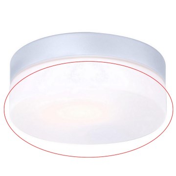 Globo - Cristal de repuesto para lámpara de techo VRANOS E27, plateado, diámetro 18,4 cm