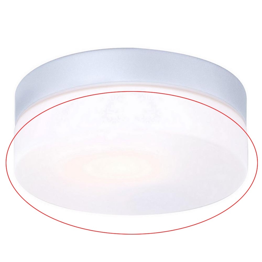 Globo - Cristal de repuesto para lámpara de techo VRANOS E27, plateado, diámetro 18,4 cm