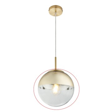 Globo - Cristal de repuesto para lámpara VARUS E27, dorado, Ø 20 cm