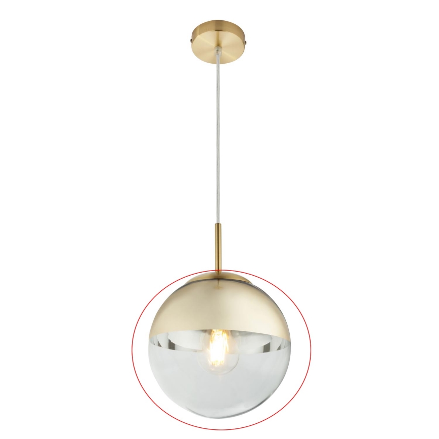 Globo - Cristal de repuesto para lámpara VARUS E27, dorado, Ø 20 cm