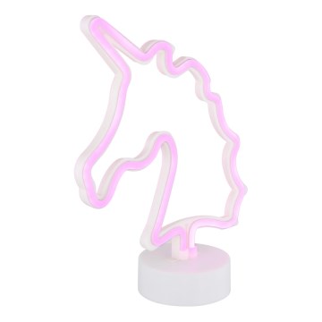 Globo - Decoración de mesa LED neón LED/2W/3xAA unicornio