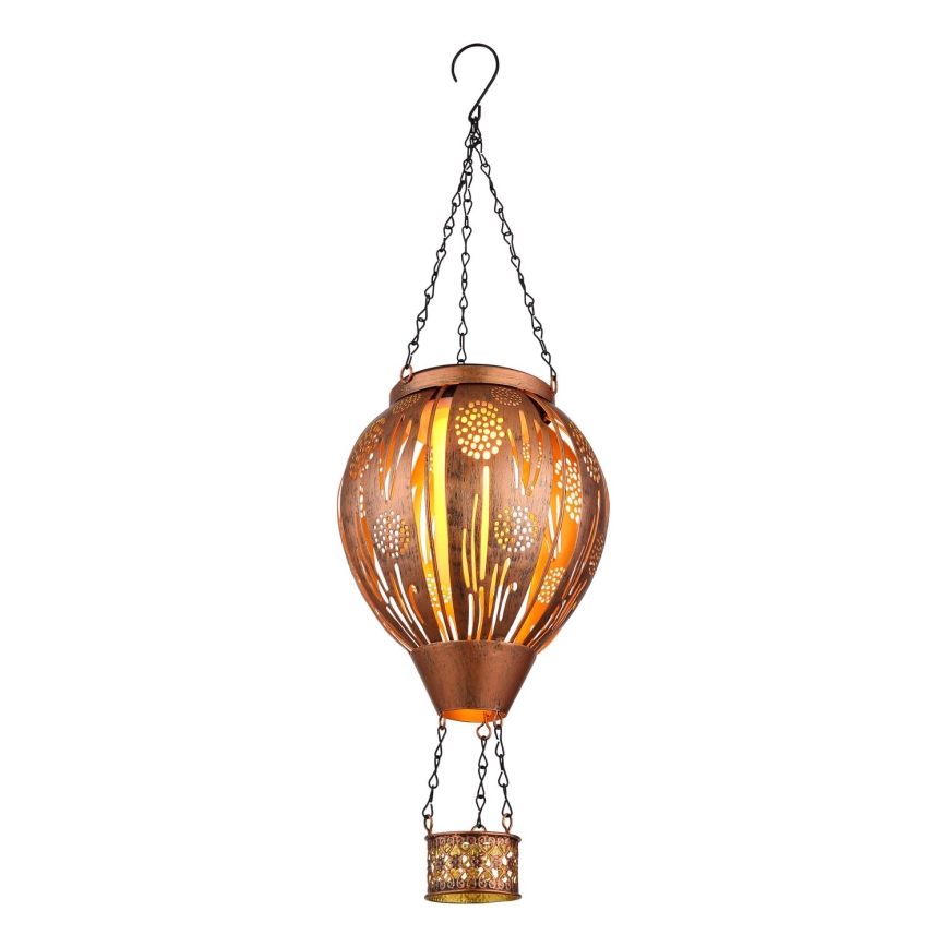 Globo - Decoración solar colgante LED 12xLED/0,02W/3V IP44 300 mAh globo volador