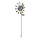 Globo - Decoración solar LED LED/0,06W/3V IP44 300 mAh pavo real