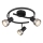 Globo - Foco  3xGU10/25W/230V negro/plata