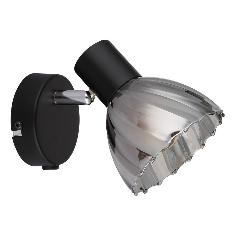 Globo - Foco de pared 1xE14/40W/230V negro