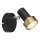 Globo - Foco de pared 1xGU10/25W/230V negro/dorado