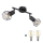 Globo - Foco LED 2xE14/6W/230V negro
