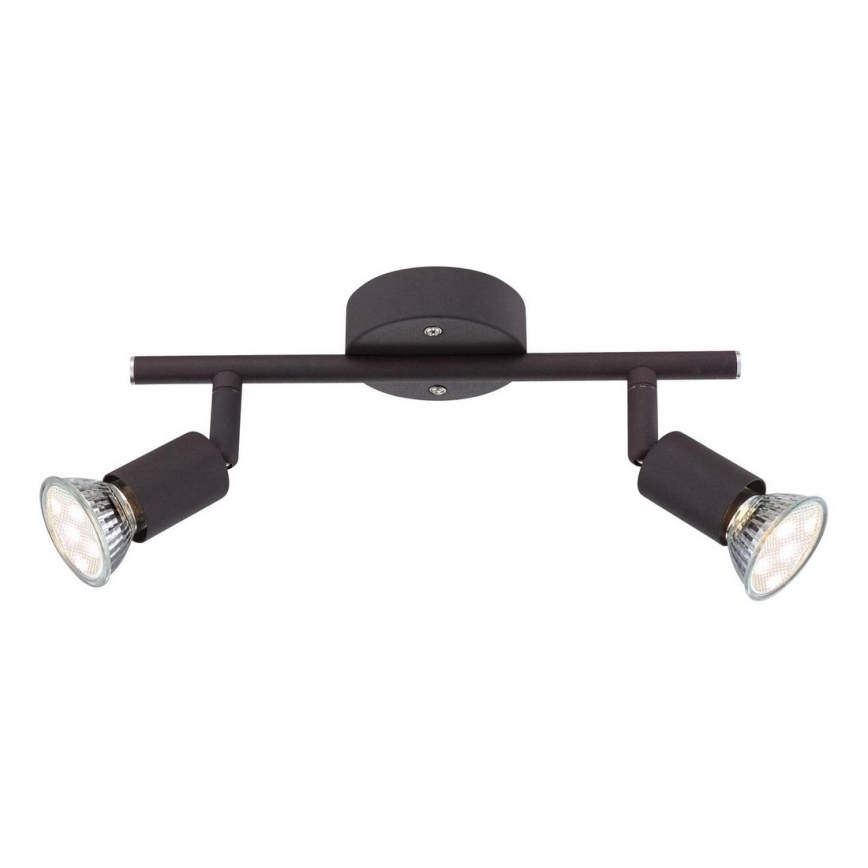 Globo - Foco LED 2xGU10/3W/230V negro