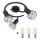 Globo - Foco LED 3xE14/6W/230V negro
