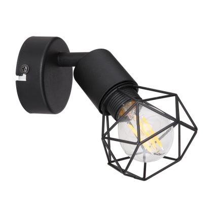Globo - Foco LED de pared 1xE14/6W/230V negro