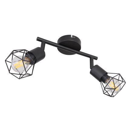Globo - Foco LED 2xE14/6W/230V negro