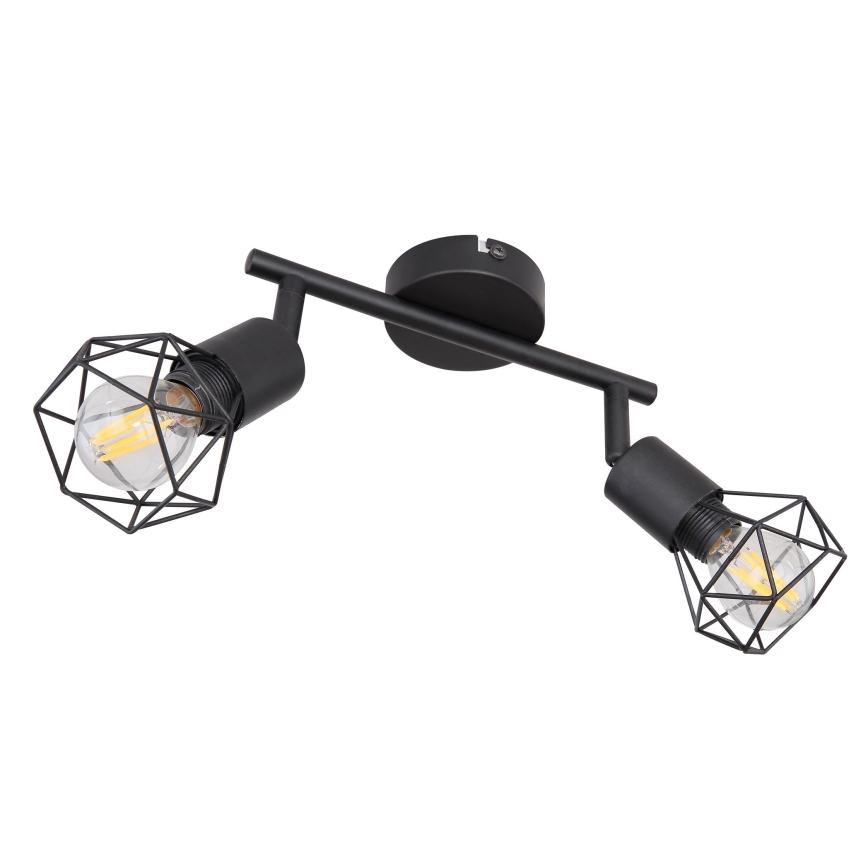 Globo - Foco LED 2xE14/6W/230V negro