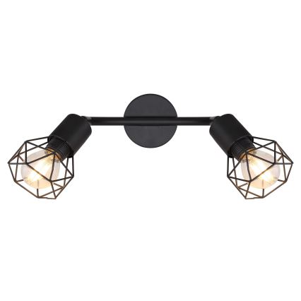 Globo - Foco LED 2xE14/6W/230V negro