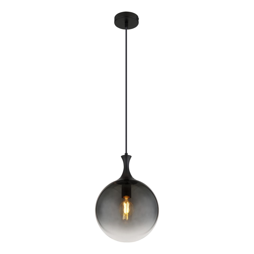 Globo - Lámpara colgante 1xE27/10W/230V diá. 25 cm negro