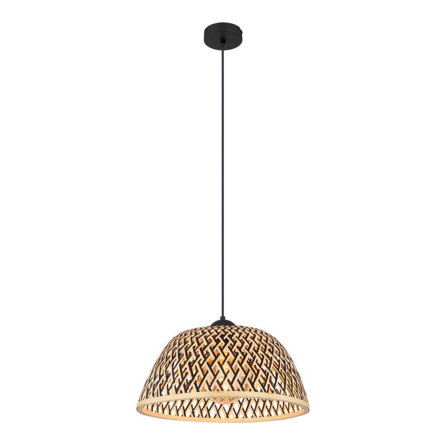 Globo - Lámpara colgante 1xE27/15W/230V bambú