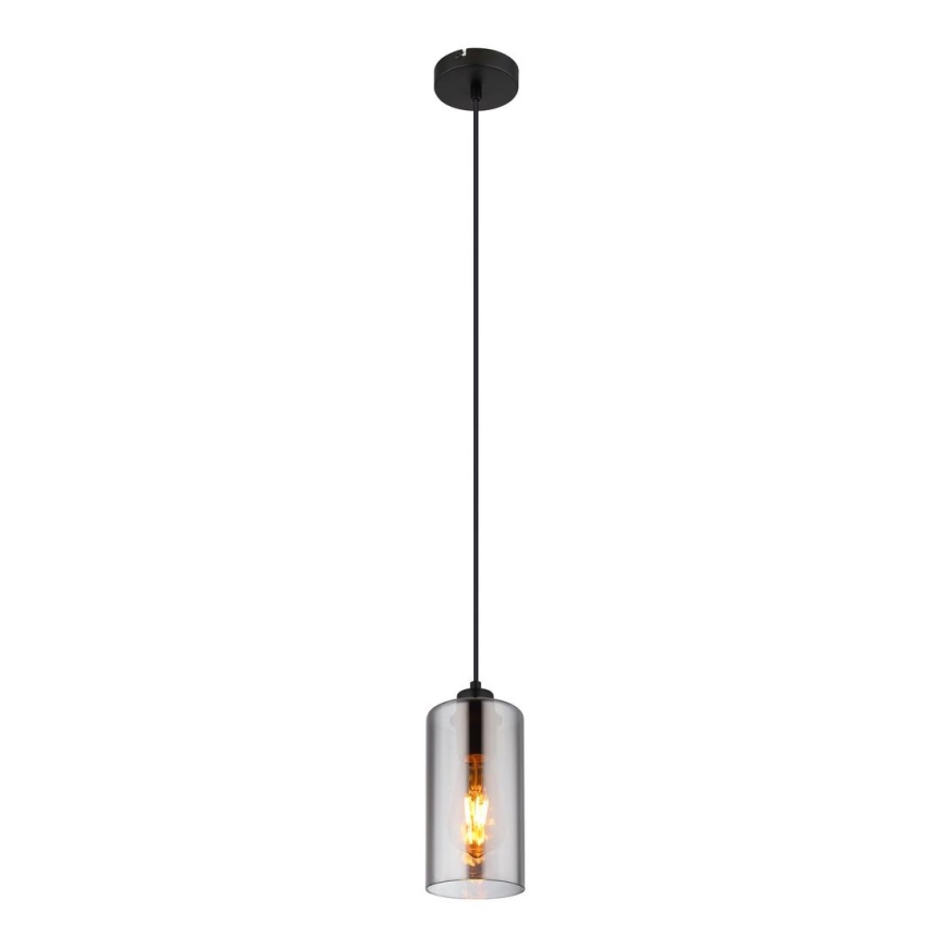 Globo - Lámpara colgante 1xE27/25W/230V diá. 11 cm negro
