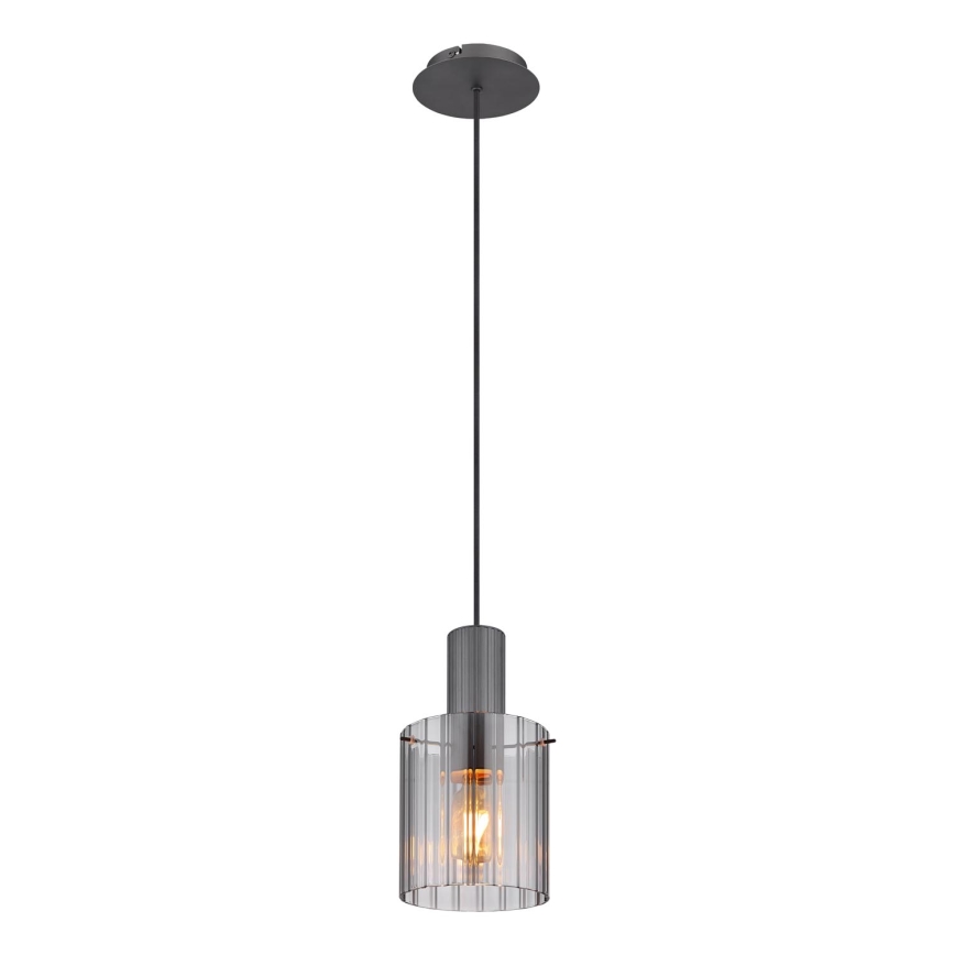 Globo - Lámpara colgante 1xE27/40W/230V diá. 18 cm gris