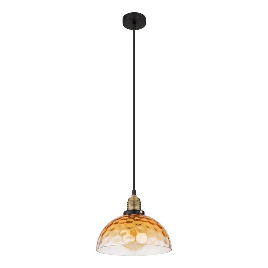 Globo - Lámpara colgante 1xE27/60W/230V diá. 25 cm naranja