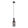 Globo - Lámpara colgante 1xE27/60W/230V negro