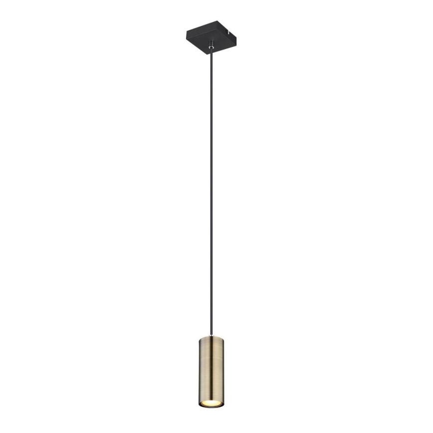Globo - Lámpara colgante 1xGU10/35W/230V negro/latón