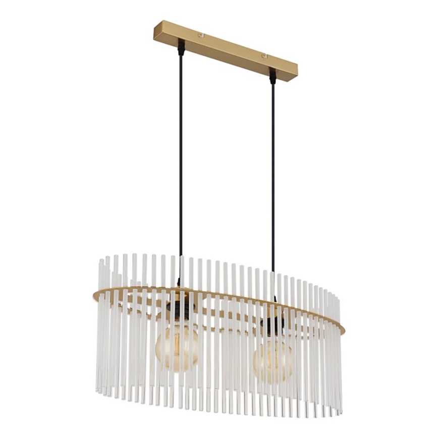 Globo - Lámpara colgante 2xE27/60W/230V dorado
