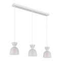 Globo - Lámpara colgante 3xE14/40W/230V blanco