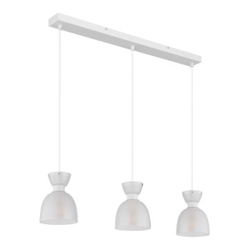 Globo - Lámpara colgante 3xE14/40W/230V blanco
