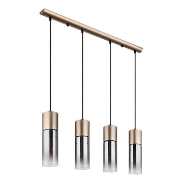 Globo - Lámpara colgante 3xE27/25W/230V bronce