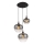 Globo - Lámpara colgante 3xE27/40W/230V diá. 48 cm negro