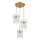 Globo - Lámpara colgante 3xE27/60W/230V diá. 47 cm dorado