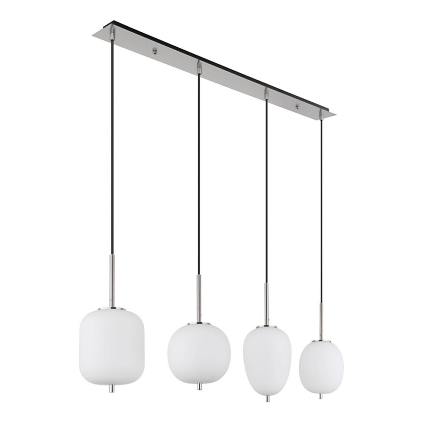 Globo - Lámpara colgante 4xE14/40W/230V blanco