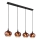 Globo - Lámpara colgante 4xE27/40W/230V cobre