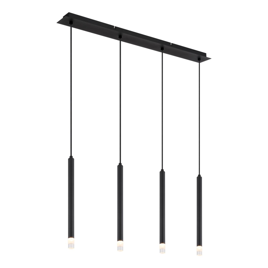 Globo - Lámpara colgante 4xG9/4W/230V negro