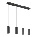 Globo - Lámpara colgante 4xGU10/25W/230V negro